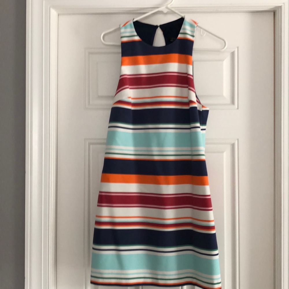 Preppy stripe racer back dress